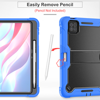 Étui robuste triple couche pour Xiaomi Pad 7 / 7 Pro, étui de tablette en silicone avec béquille intégrée et support pour stylet