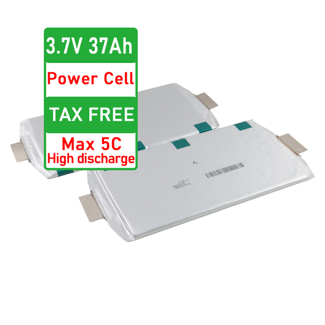 High Discharge Rate 5C 3.7V 37Ah 38.4Ah 34Ah 33Ah P33 P34 P37 NMC Pouch Cell Rechargeable Li Ion Lipo Battery for Drone UAV