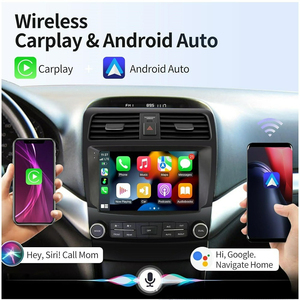 Autoradio Android 4+64G 9'' Carplay Android Auto pour <span class=keywords><strong>Honda</strong></span> <span class=keywords><strong>Acura</strong></span> TSX 2003-2008/Inspire 4 2003-2007 IPS DSP GPS RDS WIFI - Product Image 2