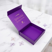 Boîte de rangement rigide de luxe pour bijoux en matériaux recyclés, emballage cadeau personnalisable en papier écologique