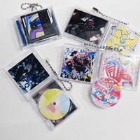 Porte-clés personnalisé en acrylique en forme de mini CD, album en acrylique avec lien musical NFC, album personnalisé
