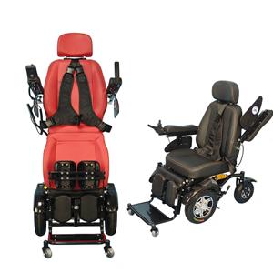 Fauteuil roulant électrique vertical en acier inoxydable avec batterie amovible pour la rééducation et l'exercice des patients paraplégiques, automatique - Product Image 2