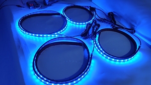 Kingshow Dải Đèn <span class=keywords><strong>LED</strong></span> RGB Dòng Chảy Theo Đuổi Thân Xe Màu Sắc Mơ Ước Bộ Đèn Phát Sáng Dưới Ánh Sáng Neon Điều Khiển Ứng Dụng Cho Xe Hơi - Product Image 4