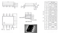 ISD1806 WTV380-8s son enregistrable puce IC voix musique parlant enregistreur programmable 8 broches MP3 voix puce IC