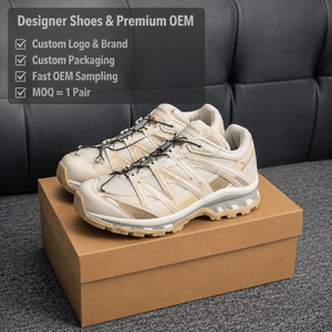 Zapatillas de Lujo de Diseñador para Hombre y Mujer, de Alta Calidad, Color Crema Beige, de Malla, para Caminar, Estilo Gorpcore, para Trail Running, Senderismo, Deportivas - Product Image 1
