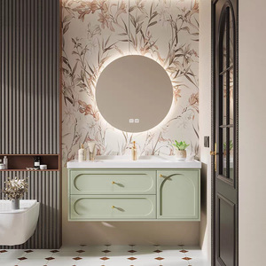 Luxurious minimalist style bathroom combination bathroom ceramic integrated basin wash basin washbasin basin - Product Image 2