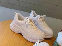 Nouveautés Chaussures décontractées Chaussures plates pour femmes Chaussures de sport blanches Baskets de course