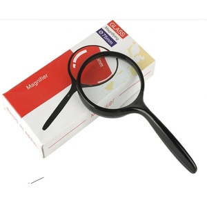 <span class=keywords><strong>100mm</strong></span> 3 배 대형 거울 돋보기 ABS 유리 렌즈 클래식 핸들 돋보기 플라스틱 독서 용 저렴한 돋보기 - Product Image 6