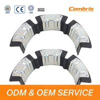 Protecteur d'angle flexible robuste pour bobines métalliques en acier, avec revêtement en caoutchouc, réglable, accessoire de camion pour le transport sur plateau