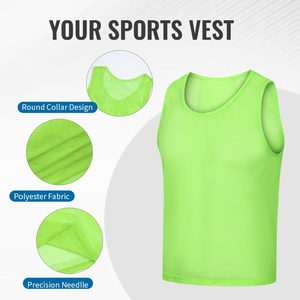 Équipement d'entraînement de football <span class=keywords><strong>personnalisé</strong></span> : dossards de football, maillots de sport, dossards d'entraînement réversibles pour juniors – Prix très raisonnable - Product Image 3