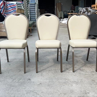 Chaises de banquet métalliques à prix réduit pour mariages, fêtes, appartements, villas - Design moderne, coussin moelleux, idéales pour hôpitaux, ateliers, extérieur