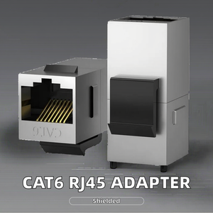 ZOERAX CAT6 STP Connecteur Keystone RJ45 blindé à montage en surface, insert femelle, connecteur de câble LAN, adaptateur jack, finition en zinc - Product Image 2