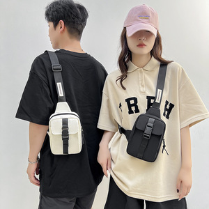 กระเป๋าคาดลำตัวทรงสี่เหลี่ยมเล็ก ดีไซน์โลโก้เองได้ กันน้ำ ใส่โทรศัพท์ได้ เหมาะสำหรับผู้ชาย - Product Image 6