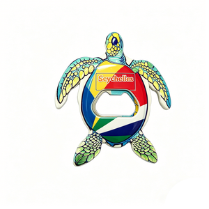Abridor de Botellas con Forma de Tortuga de la Isla de Bali, <span class=keywords><strong>Seychelles</strong></span>, Recuerdo Turístico Personalizado, Decoración para el Hogar, Imán para Refrigerador - Product Image 1