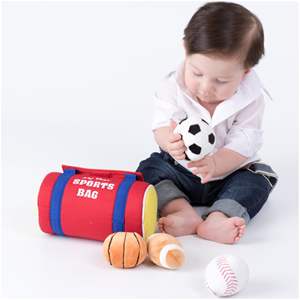 Autisme sensoriel personnalisé mignon doux hochet bébé <span class=keywords><strong>cadeau</strong></span> jouets sac de sport en peluche ensemble de jeu pour garçons et filles - Product Image 4