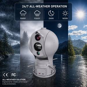 20KM Ultra-Long Range Monitoring System: AI-Powered Multi-Sensor Thermal PTZ <b>Camera</b> with Laser <b>Night</b> <b>Vision</b> - Product Image 1