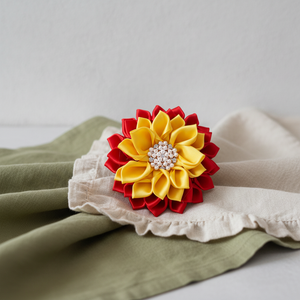 Premium Sororité Femmes Fleur Pin Layered Pétales Grec Phi Delta Kappa Et Eta Phi Beta <span class=keywords><strong>Association</strong></span> Broche Corsage - Product Image 2