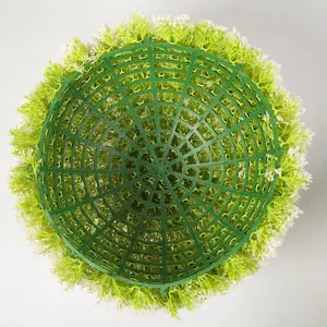 ZC yapay bitki Topiary topu yuvarlak plastik yeşil çim asılı bitki dekorasyon topları düğün yeni yıl noel için