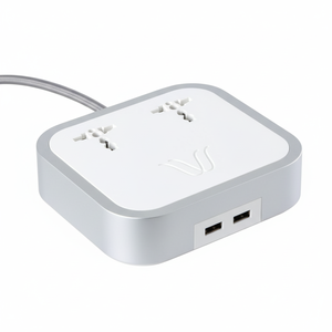 Hub Magnetic for Wireless Charger-Durable Aluminum Woodie Design 20W Charging 2 USB Ports High Efficiency Fast Charging - Product Image 1