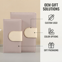 Carnet de notes en cuir PU à fermoir magnétique, couleur unie, couverture rigide, reliure cousue, journal intime pastel, bloc-notes d'écriture – Vente directe usine