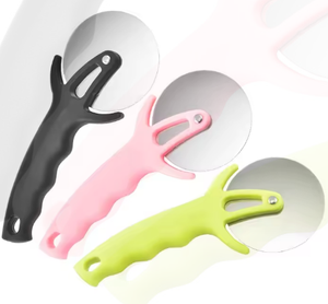 Nuovo Tagliapizza di Alta Qualità in Acciaio Inox con Manico in Plastica, Rotella Rotonda per Pizza, Facile <span class=keywords><strong>da</strong></span> Usare e Pulire, Utensili <span class=keywords><strong>da</strong></span> Cucina - Product Image 1