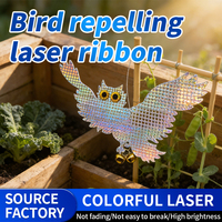 Dispositivo Disuasorio de Aves con Forma de Búho Reflectante para Ventanas de Casa, Jardín y Exteriores