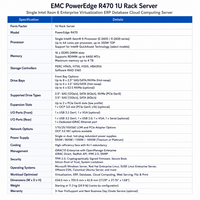 D Ell EMC PowerEdge R470 1U机架式服务器单颗Intel Xeon 6企业级虚拟化ERP数据库云 computing 服务器