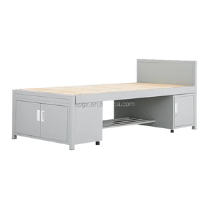 Fuerte recién Metal escuela dormitorio <span class=keywords><strong>hostal</strong></span> adultos estudiantes cama individual sábanas marco con colchón - Product Image 4