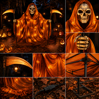 Costume de personnage d'horreur d'Halloween en acier personnalisé pour les fêtes - Utilisation en extérieur et en intérieur