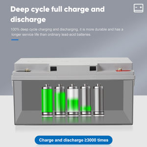 <span class=keywords><strong>Batterie</strong></span> solaire au <span class=keywords><strong>gel</strong></span> au plomb-acide 12V 65ah 100ah 150ah 200ah, stockage d'énergie direct d'usine Dongle - Product Image 3