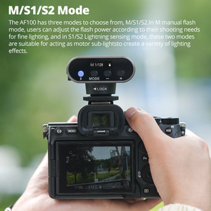 Ambitful AF100 Mini Flash GN12 5600k Speedlite Standard Hot Shoe Mount pour Sony Canon Nikon Pocket Camera Speedlite - Product Image 4