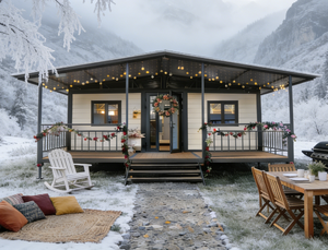 Casa Prefabricada de Lujo Tipo Bungalow, Independiente de la Red Eléctrica, Casa con Ruedas, Casa de Jardín - Product Image 2