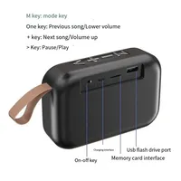 Enceinte Bluetooth Portable Extérieure 5.0 Mini Oxford Sans Fil Son Stéréo Surround 3D HIFI Lecteur de Musique Fournitures de Fête