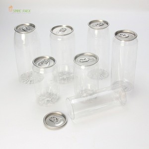 Bebida Plástica Descartável Canning Cup Pet Can Plástico Pet Puxar Latas Anel-Puxar Pode Garrafas De Bebidas Pet Wate - Product Image 4