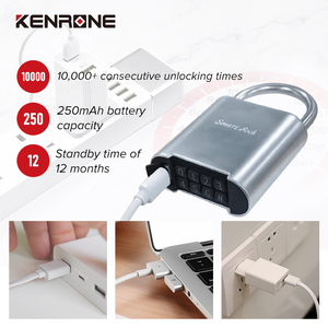 Kenrone an ninh nhỏ an toàn đóng còng số dấu ấn ổ khóa thiết lập với cùng một chìa khóa - Product Image 3