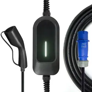 7KW 7.4KW Portable Ev Charger 32A 1Phase With Type1/2/GBT/ IP67 Waterproof manufacturer 16/20/24/32A with TYPE2 plug