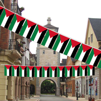 Ventes directes des fabricants 14*21cm Drapeaux de Palestine pour les fans Décoration de vacances
