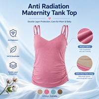 Camisole anti-radiation personnalisée EMF pour femmes enceintes, double couche, doublure intérieure en fibre d'argent, débardeur pour femmes ou femmes enceintes
