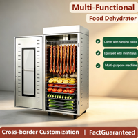 Déshydrateur alimentaire électrique 1000W, sécheuse en acier inoxydable, minuterie numérique, température réglable, air chaud, CE, vente en gros directe d'usine