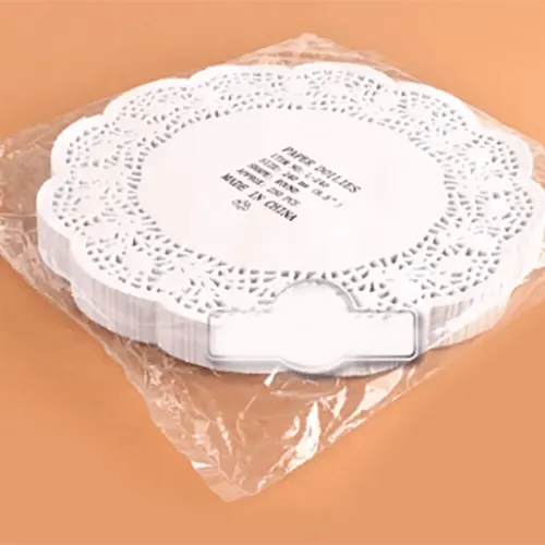 Hoge Kwaliteit Goedkope Prijs Milieuvriendelijke Lace Paper Doily/Ronde Doyley/Wegwerp Cake Papier