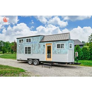 Petite maison au design moderne avec roues, remorque, maisons modulaires préfabriquées - Product Image 1