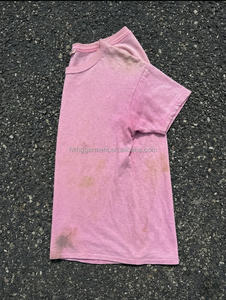 Camisetas Blancas de Alta Calidad con Efecto Lavado Ácido, 100% Algodón, Personalizables para Hombre, Cuello Redondo - Product Image 2