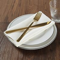 Serviettes en papier Airlaid pliées à une couche, douces, sans poussière, emballées, pour mariages, anniversaires, festivals, fêtes de déménagement, foires