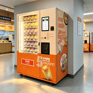 Wholesale Quick Cup Noodles Vending Machines Wifi 15.6 Inch Touch Screen 24 Hours Unmanned Retail Machine Kiosks <b>Stands</b> For Mall - Product Image 1