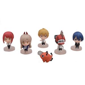 6 pièces/ensemble Figurines d'action Anime Chainsaw Man Denji Power Makima Pochita Figurines d'action Anime PVC Jouet A-2624 - Product Image 1