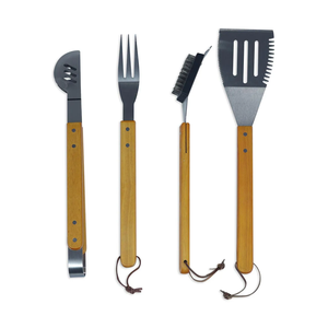 Kit BBQ <span class=keywords><strong>SEB</strong></span> Grab& Go, ensemble d'outils de grillade 4 pièces avec boîte, comprend une spatule, des pinces, une fourchette et une brosse, ustensiles de cuisine d'extérieur de qualité professionnelle - Product Image 1