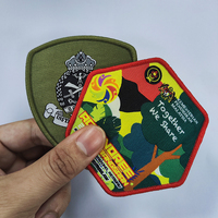 Écussons personnalisés en tissu, badges thermocollants, patchs tissés pour vêtements