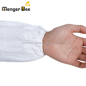 Safe Beekeeping Cotton Waterproof 3-Layer Anti-<b>Bee</b> Sting Half Body Hooded Jacket with Veil and Zipper Level D Protection - Product Image 6