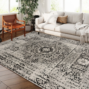 Large Size 3D Printed Faux Cashmere Plush <strong>Carpet</strong> Foldable Cross Border Design For Living Room Machine Made - Product Image 3