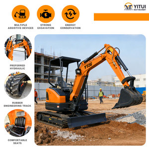 Mini Escavatore Cingolato da 3,5 Tonnellate con Motore Kubota, Profondità Massima di Scavo 2500mm, Adatto per Agricoltura/Paesaggistica/Progetti Urbani, Personalizzabile - Product Image 3